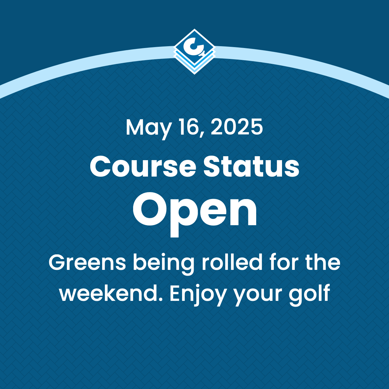 Example arc image showing a golf course update.