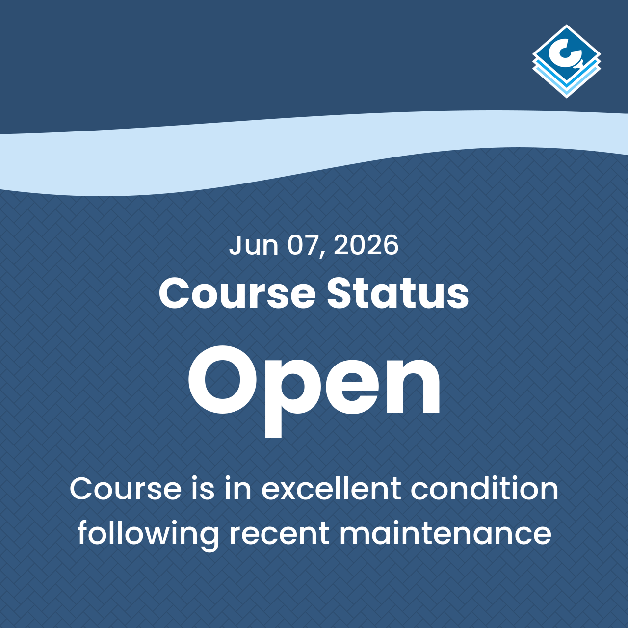 Example waves image showing a golf course update.